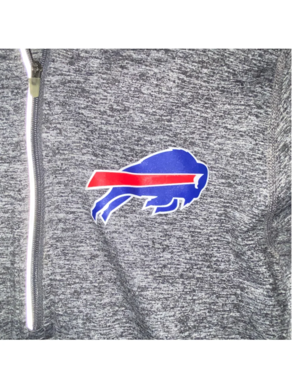 Women's Nike NFL Buffalo Bills Dri-FIT Quarter Zip Pullover Grey Size S